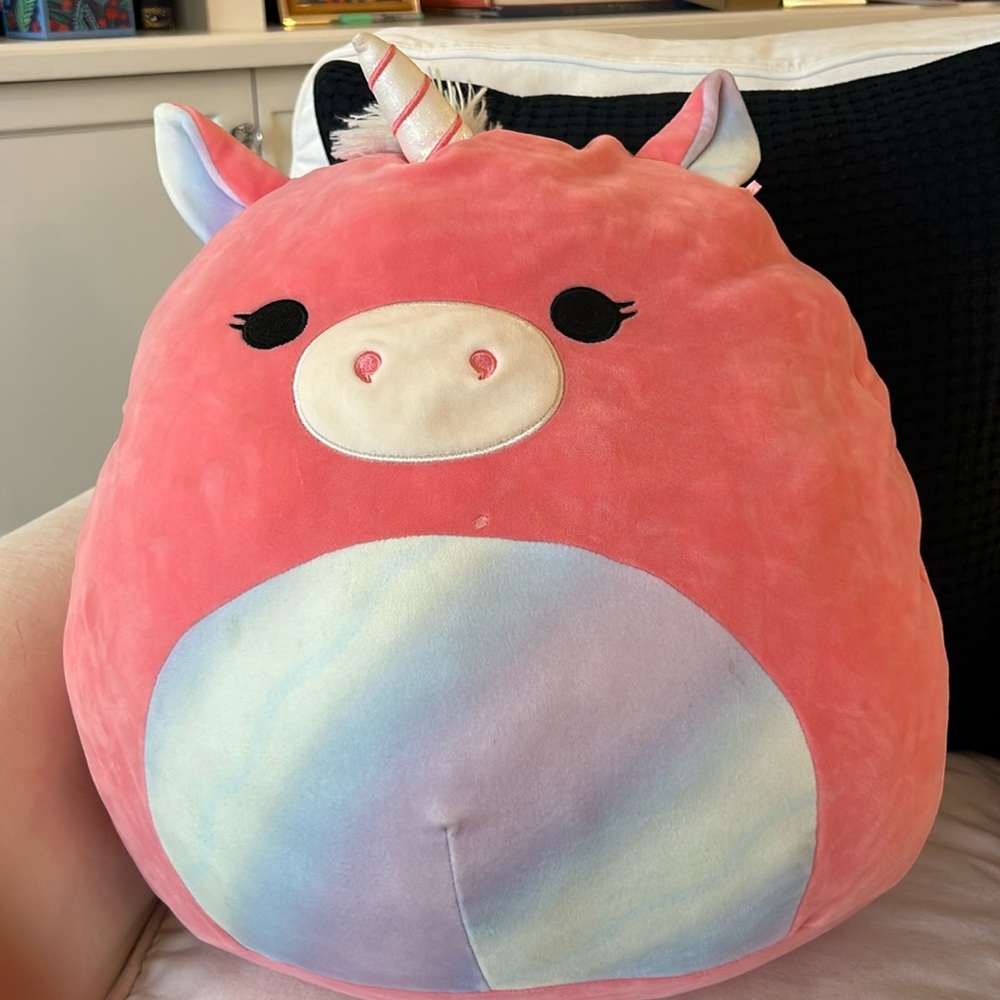 Pink unicorn squishmallow